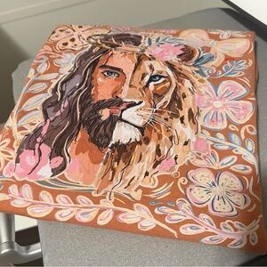 Lion & Floral Christian Easter Tshirt Small-XL